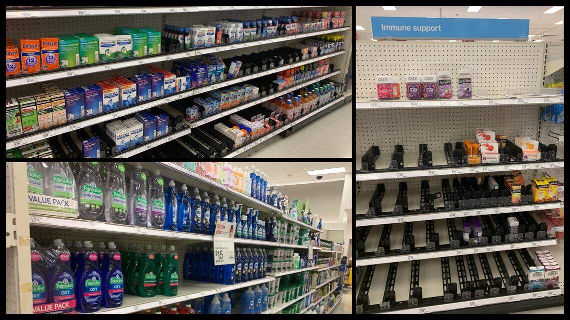 Target says its seen “aggressive shopping” at its stores across the country these past few days as people prepare for a possible coronavirus spread in the United States. The Target on Bird Road had sold out of several immune support, cold and flu medication.