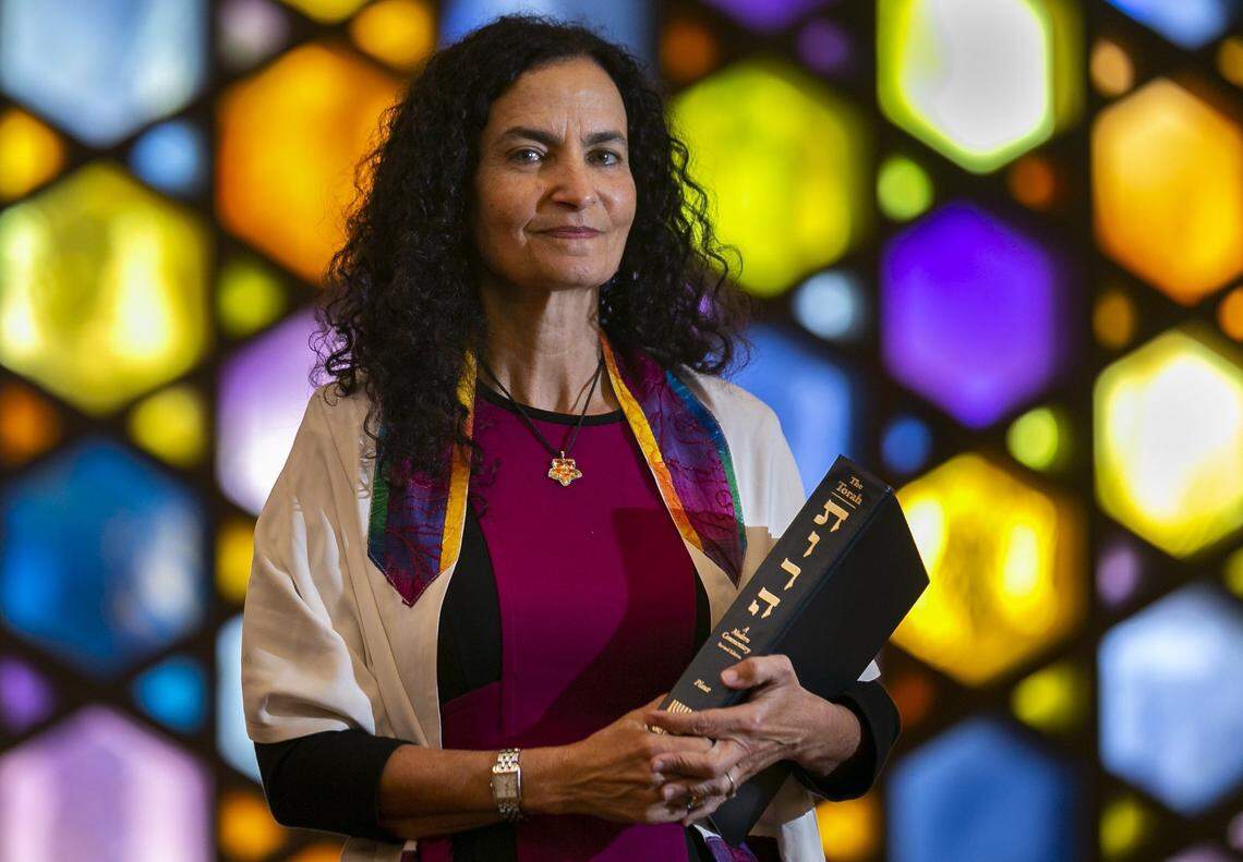 Rabbi Gayle Pomerantz at Temple Beth Sholom in Miami Beach.
