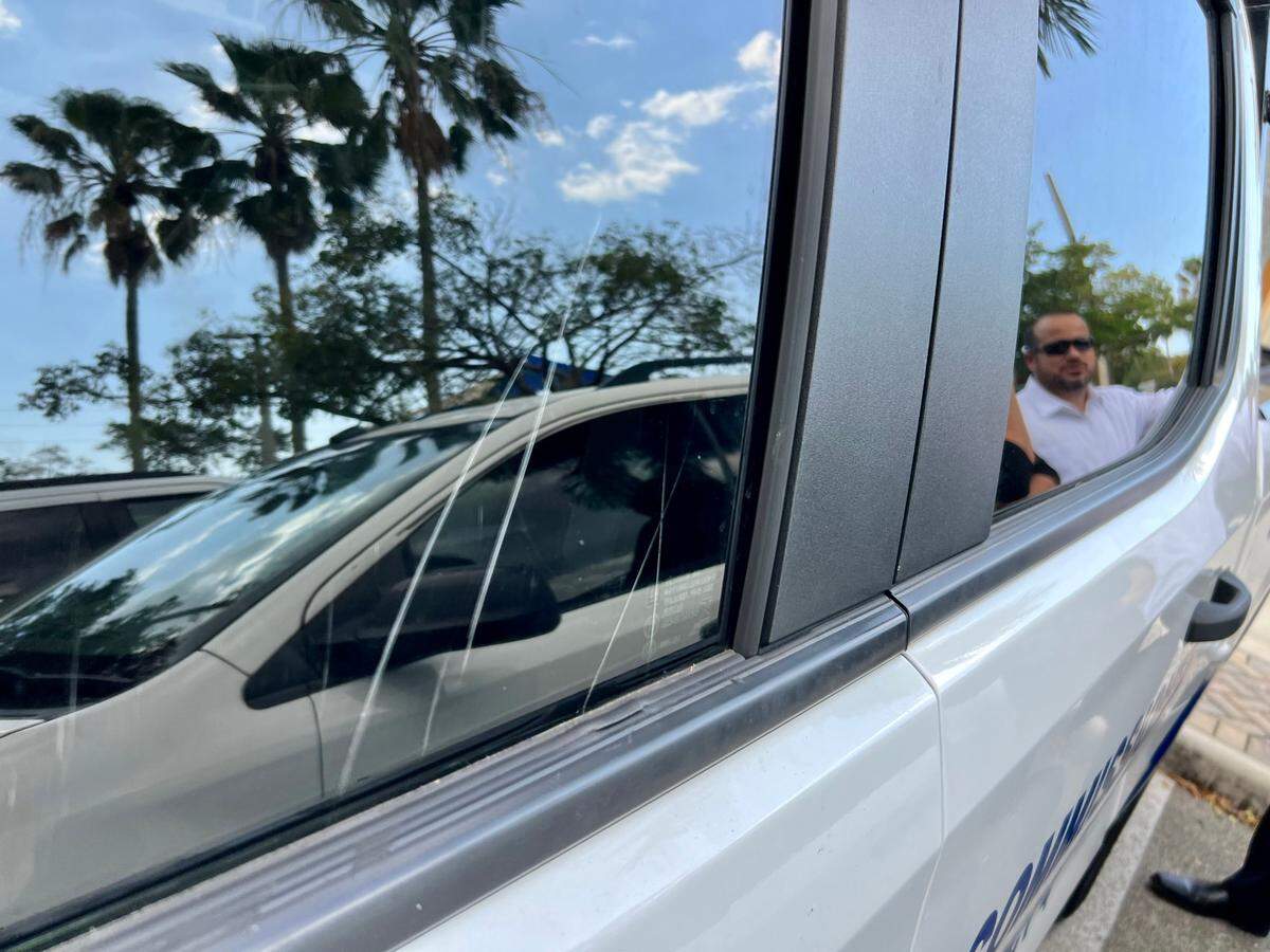 A staffer for Miami Commissioner Manolo Reyes found scratches on the driver side window of a city-owned pickup truck Monday morning, prompting police to investigate an attempt to break in on March 6, 2023.
