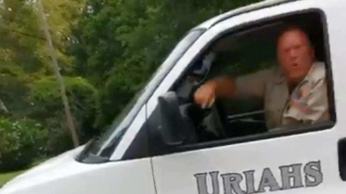Jeffrey Whitman, who is white, apparently followed an African-American driver, Charles Lovett, for almost two miles after a traffic dispute, parked at the end of Lovett’s driveway and told him, “I just want to let you know what a n...er you are.”