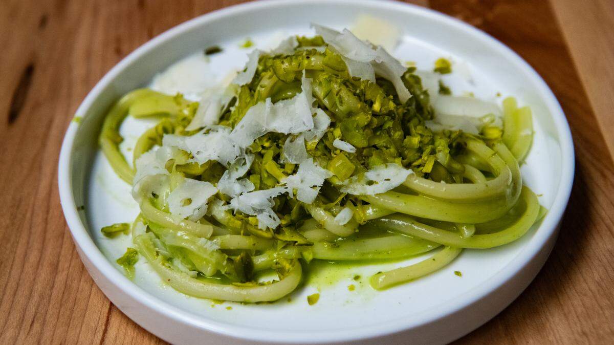 Pasta such as buccatini will be made from scratch at Erba, Niven Patel’s new restaurant opening Oct. 1 in Downtown Dadeland.