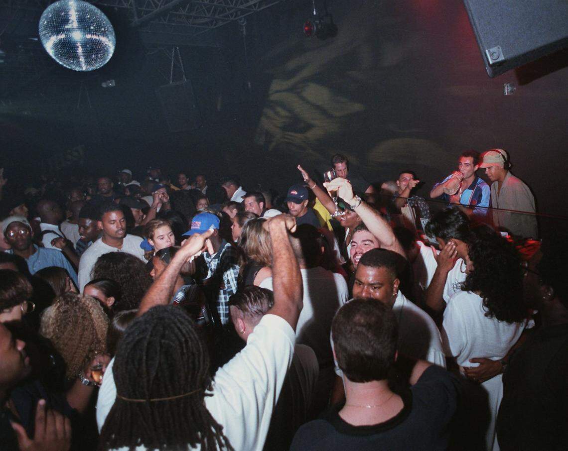 The hip hop room during “Fat Black Pussycat” night at Liquid Lounge, 1439 Washington Ave., drew a big crowd when it opened at 1:30 a.m. in the 1990s.