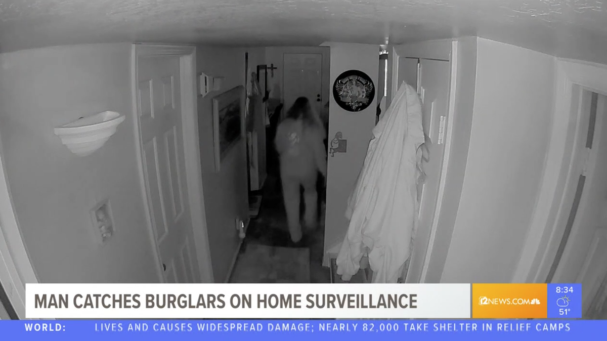 Police in Glendale, Arizona, say James Kirkpatrick was on vacation when security footage caught Tracy Elizabeth McMillan, his neighbor for 17 years, and friend Barbara Deloras Valenzuela burglarizing his house.
