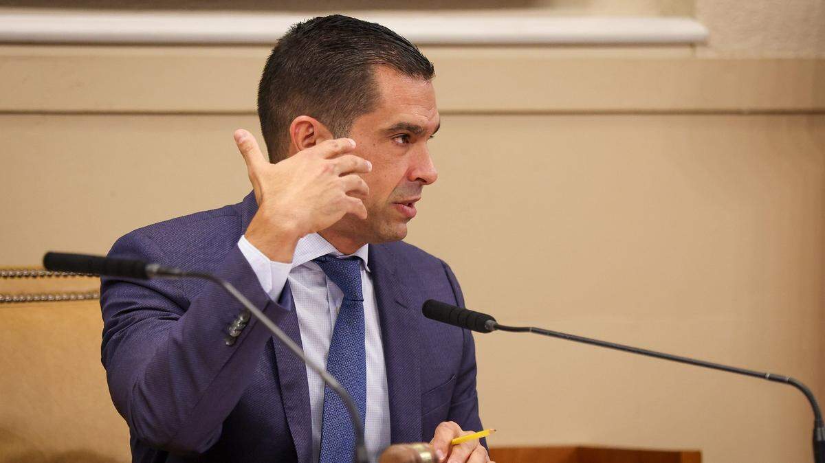 Coral Gables Mayor Vince Lago at the City Commission meeting on September 26, 2023.