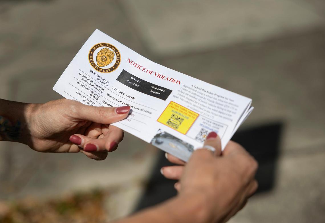 The fines for the School Bus Safety Programs were $225 and by December over 100,000 had been issued.