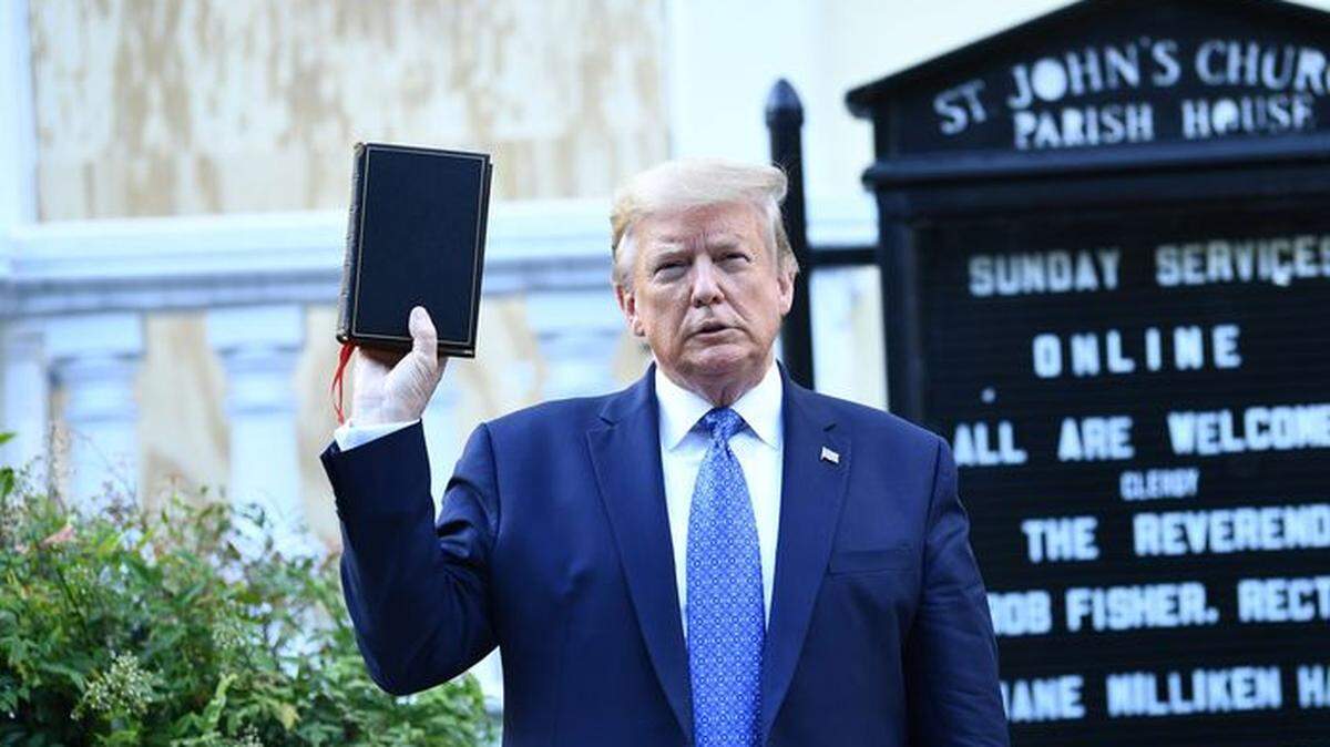 In June, protesters were tear-gassed and cleared in order for President Trump to secure a photo of himself holding a Bible in front of a Washington, D.C., church.