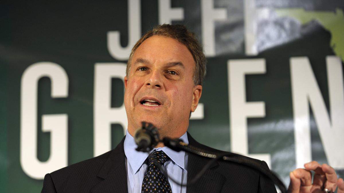 This 2010 file photo shows billionaire Jeff Greene in West Palm Beach. Greene said Wednesday that he’s sold off his stock in oil and energy companies that have become a flashpoint in an escalating feud with Gwen Graham.