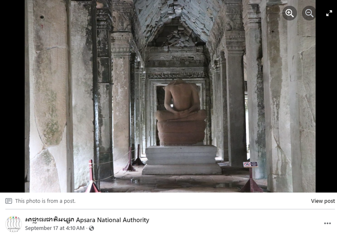 The Buddha statue still stands in the temple today, and archaeologists hope to restore it with the newly discovered pieces.