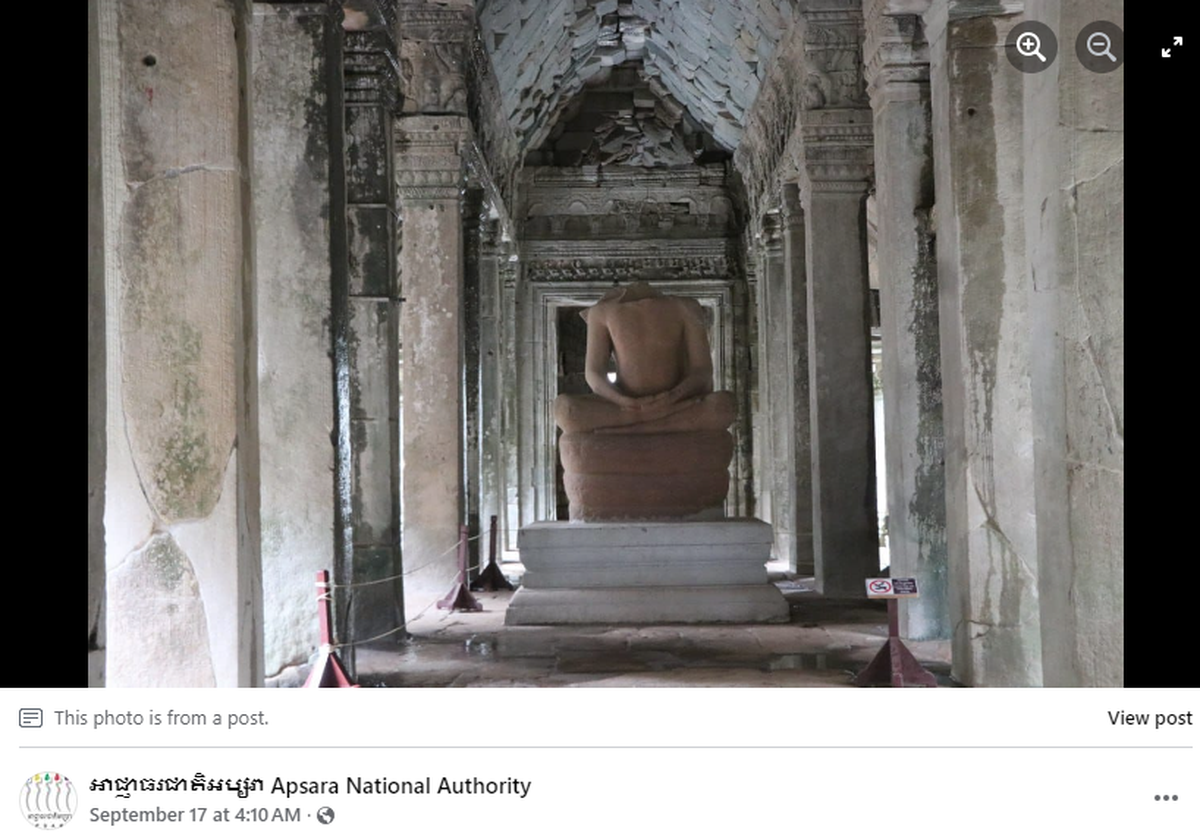 The Buddha statue still stands in the temple today, and archaeologists hope to restore it with the newly discovered pieces.