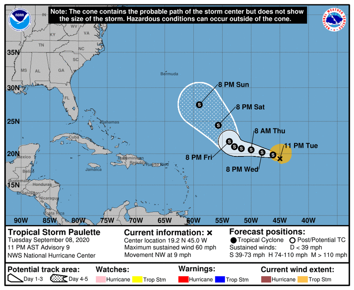 The hurricane center is tracking two tropical systems, one of which could become a hurricane later this week, and two tropical waves.