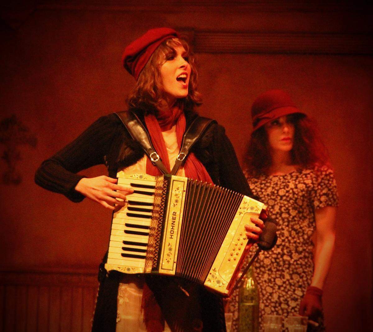 Katie Duerr plays and sings the stirring, disturbing “Tomorrow Belongs to Me” in Area Stage’s “Cabaret.”