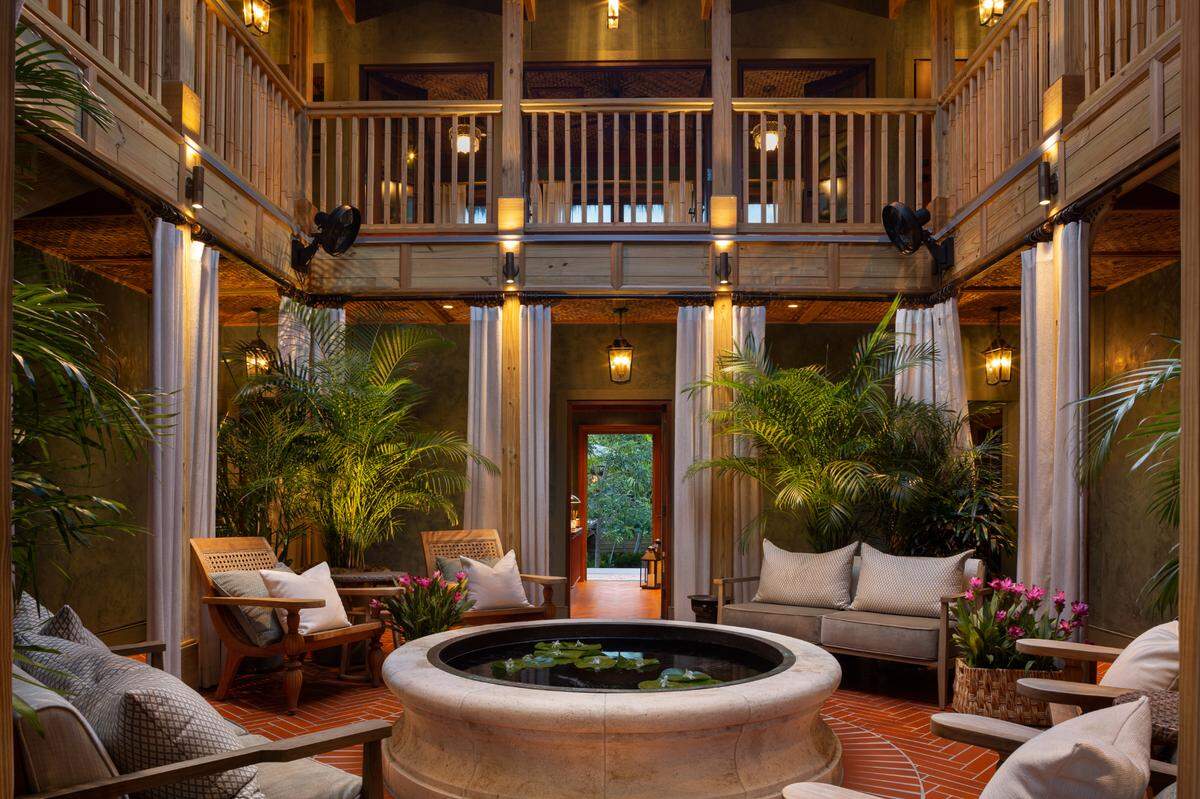 Unwind with a spa service at Little Palm Island.