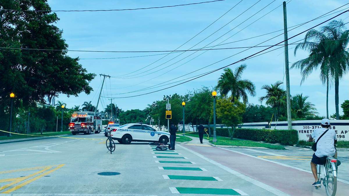 The Venetian Causeway second bridge is closed.