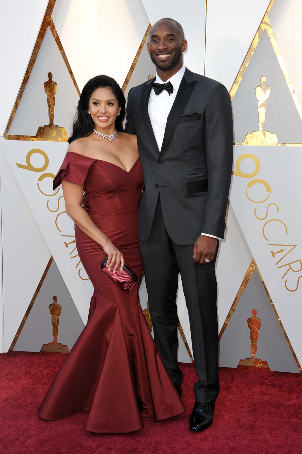 kobe bryant and vanessa bryant at academy awards