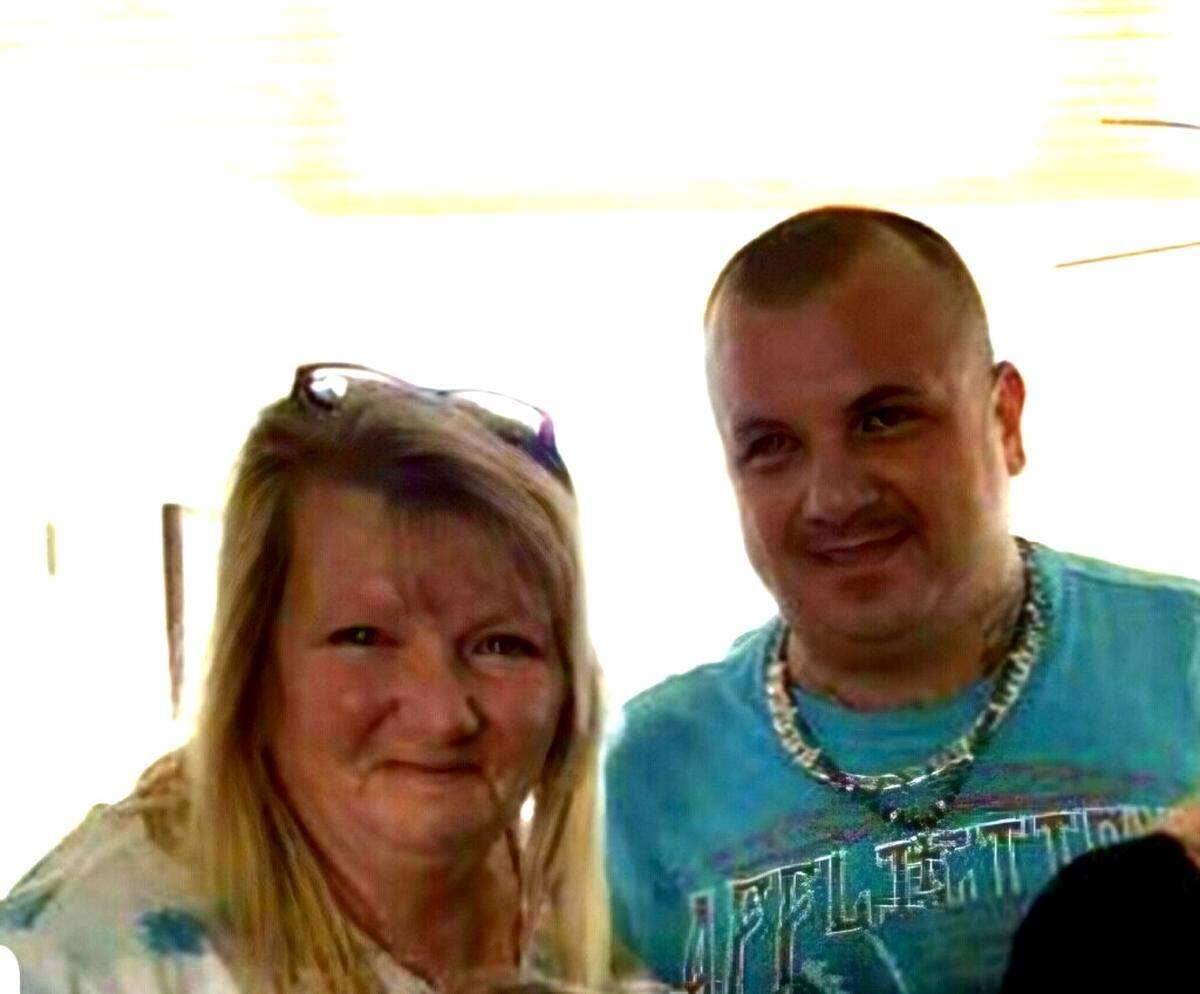 Sandra Ritter and her son William at a family cookout in Largo