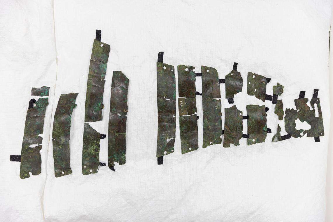 Pieces of the armor were first discovered at the site of a Roman fort in 1906, the museum said.