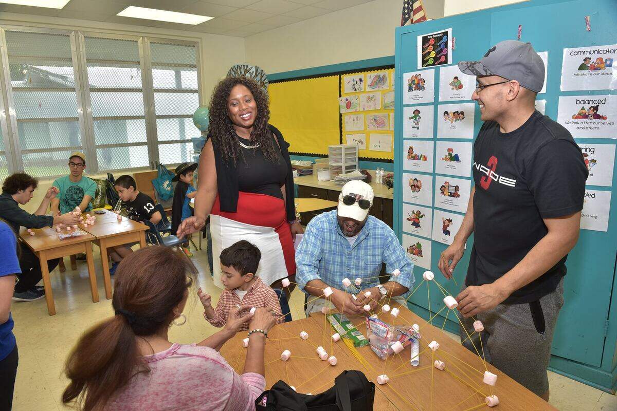 Former North Bay Village Commissioner Andreana Jackson, in a photo posted on her Facebook page, in a classroom in November 2016.