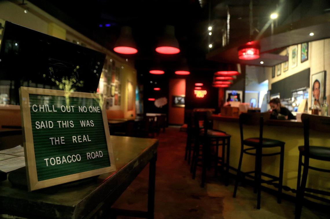 Inside view of the new Tobacco Road