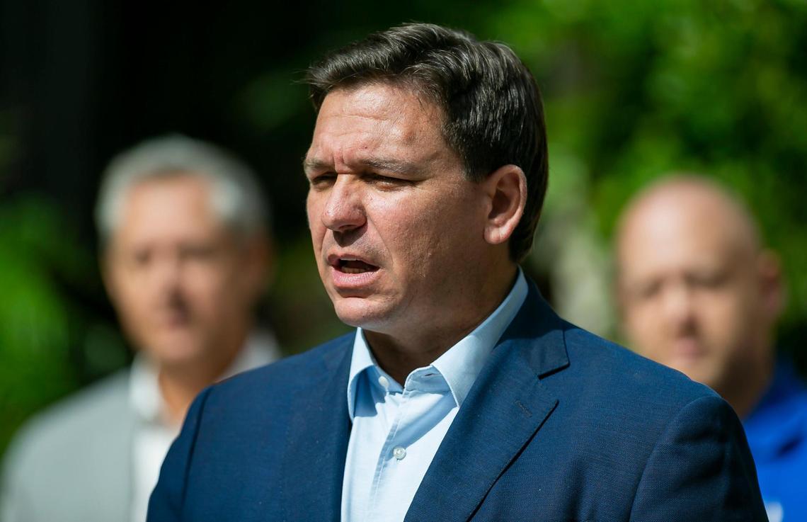 Gov. Ron DeSantis, who announced Wednesday, Feb. 2, 2022, that Florida would invest $89 million to bolster vocational programs at state colleges and school districts.