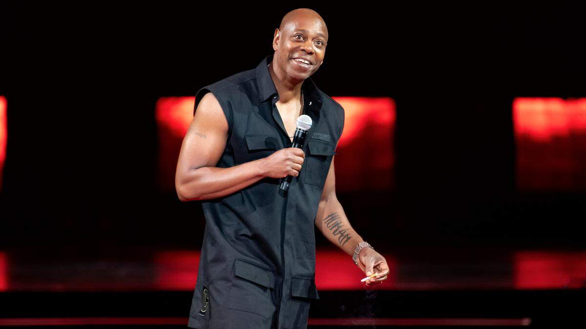 Comedian Dave Chappelle performs at Madison Square Garden during his 50th birthday celebration week on Tuesday, Aug. 22, 2023, in New York. (Photo by Evan Agostini/Invision/AP)