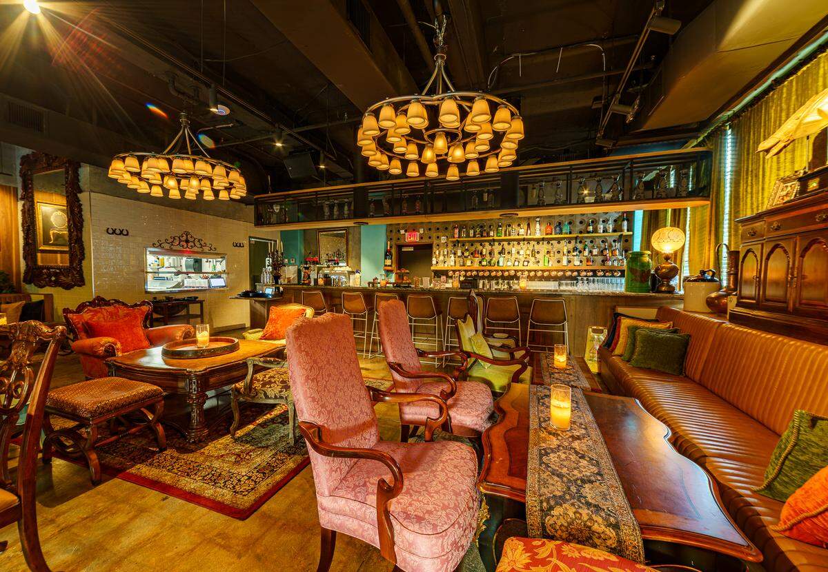 The indoor dining area at Hacienda Ramirez Cruz in Wynwood.