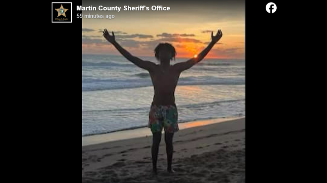 Nick Lovensen Alincy of Fort Pierce disappeared in waters off Sea Turtle Beach on Nov. 6, shortly after this photo was taken, Florida officials say.