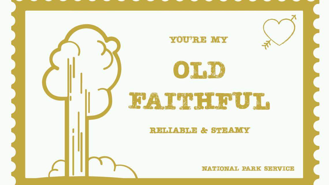 The National Park Service posted several cheeky valentines to Facebook Sunday.