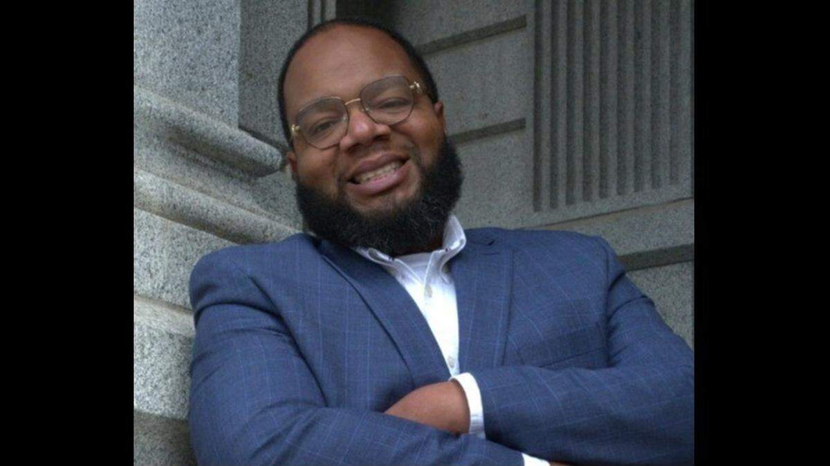 Frederick Alfred Jr. is pictured on his campaign website for Colorado state Senate. Key West police say he left his 4-year-old daughter and 6-year-old son in a hotel pool.