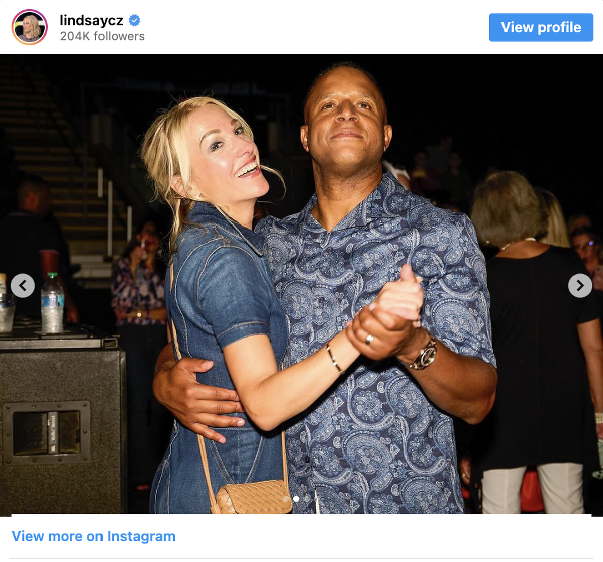 Lindsay Czarniak and Craig Melvin together.