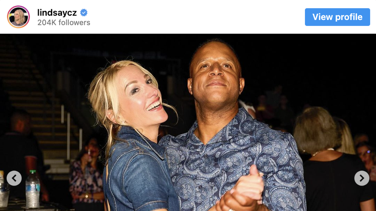 Lindsay Czarniak and Craig Melvin together.