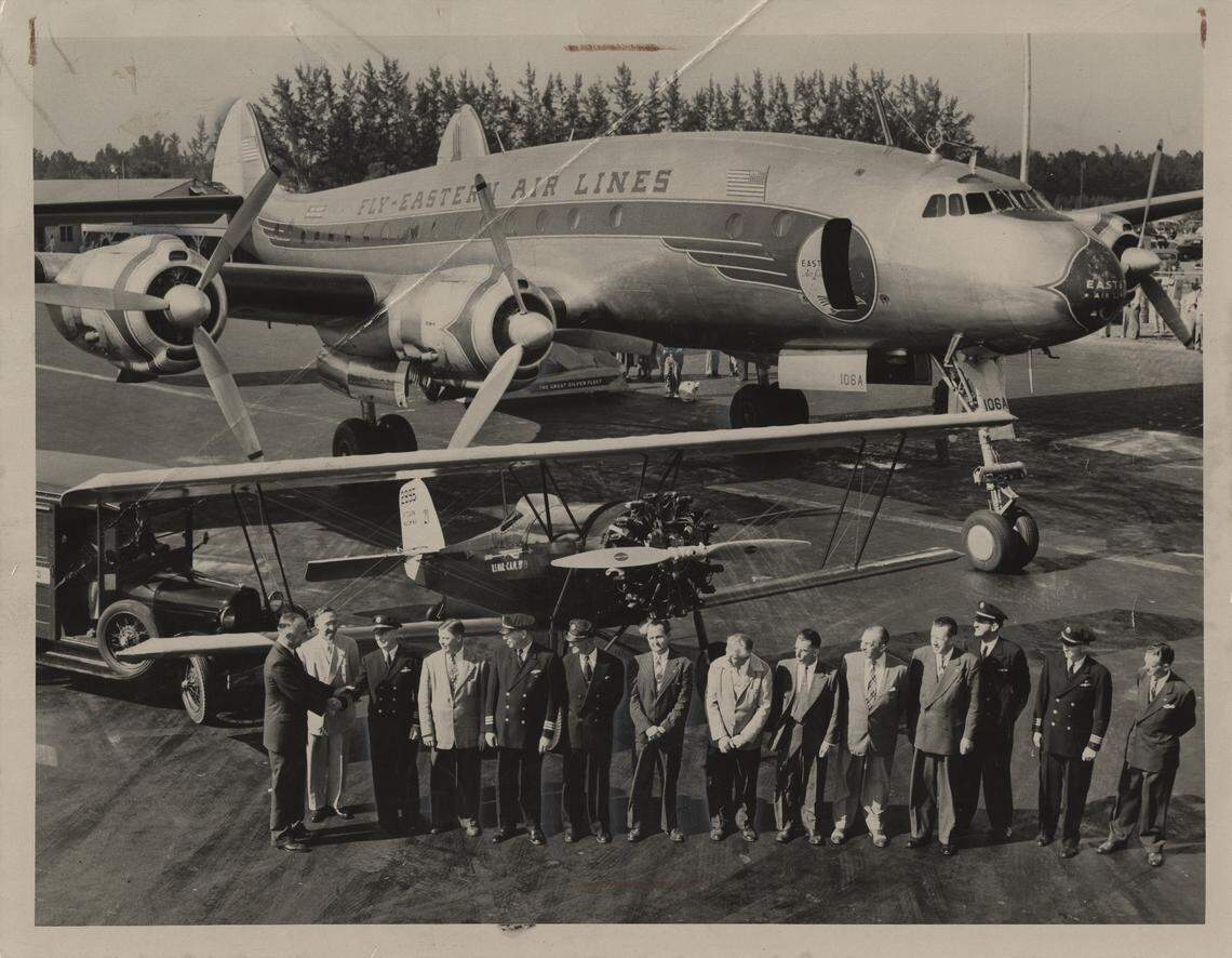 An early Eastern Airlines plane.