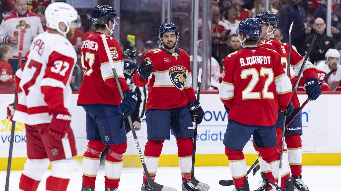 Florida Panthers close lost season with dominant win over Detroit Red Wings