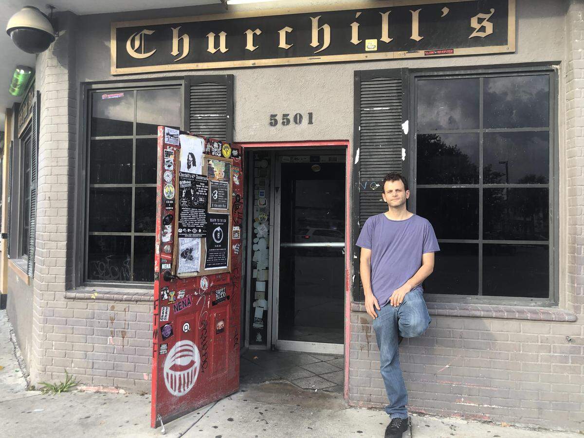 Churchill’s Pub manager Ian Michael