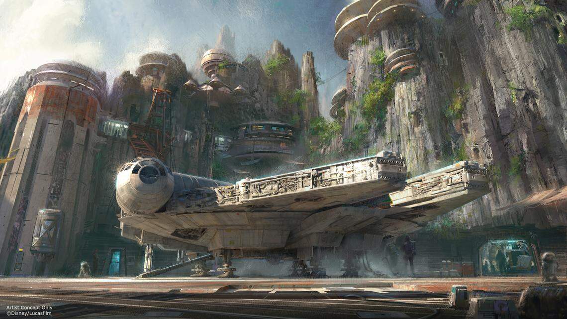 Galaxy's Edge, the long-awaited Star Wars-themed land, is under construction at Disney's Hollywood Studios in Orlando.