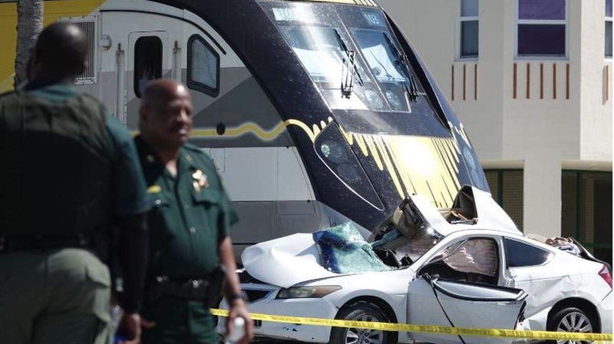 A Brightline passenger train and a car collided at a crossing in Pompano Beach leaving one dead March 17, 2020.