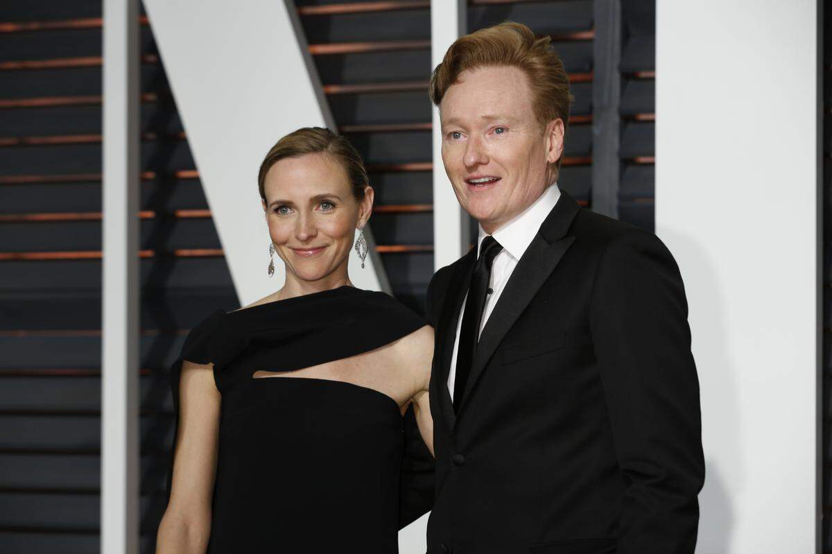 conan obrien with wife liza powel obrien