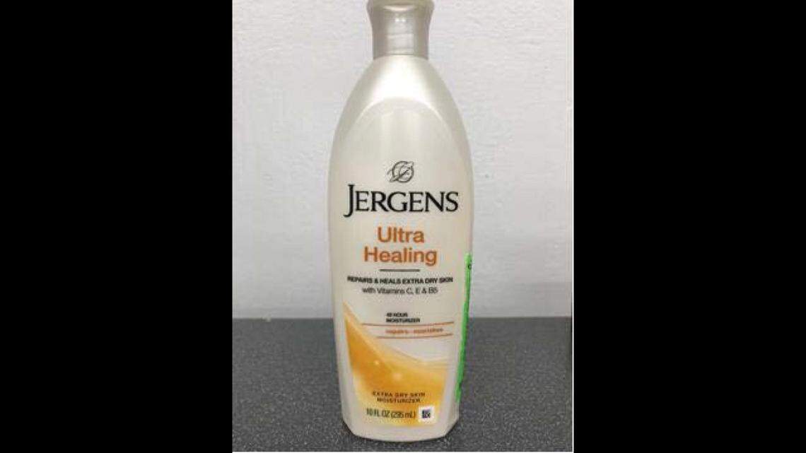 The 10-ounce bottle of Jergens Ultra Healing Moisturizer