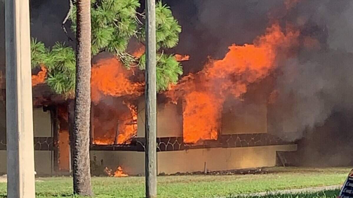 A Cocoa man lit an apartment complex on fire Thursday. He was charged with three counts of arson.