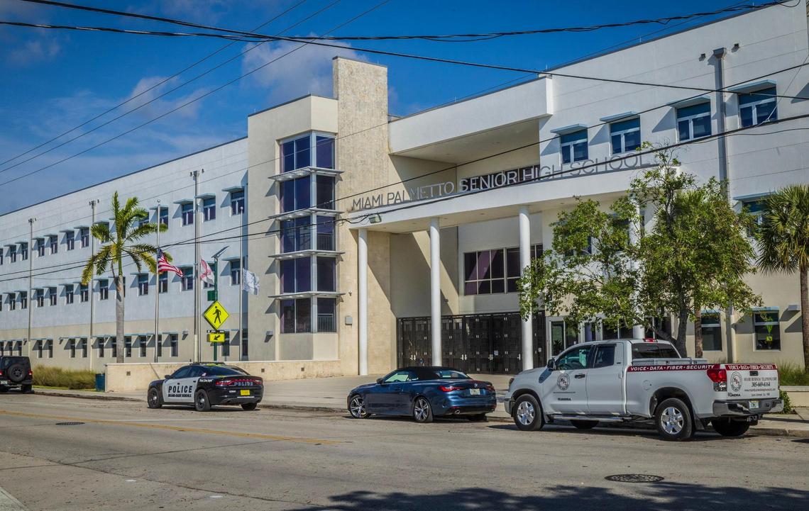 View of the Miami Palmetto Senior High School in The Village of Pinecrest, on Saturday March 08, 2025.