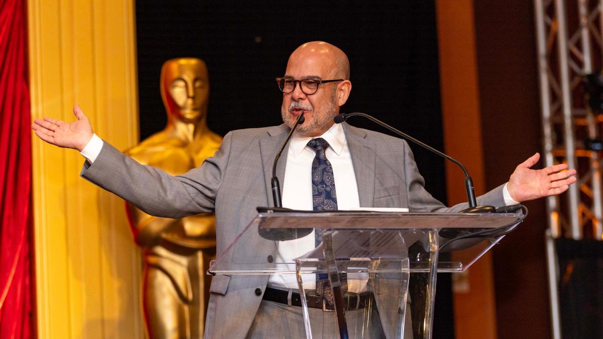 Miami Dade County Public Schools Superintendent Jose Dotres speaks to guest during a banquet ceremony to announce the 2026 Francisco R. Walker Teacher of the Year for Miami-Dade Schools at Miami Airport & Convention Center on Tuesday, January 28, 2025, in Miami, Fla.