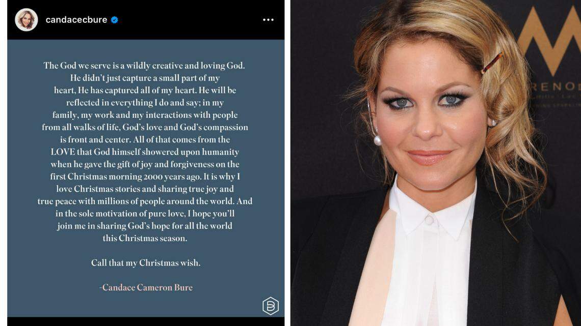Candace Cameron Bure said the backlash she faced after making a comment about “traditional marriage” has been driven by a divisive media.