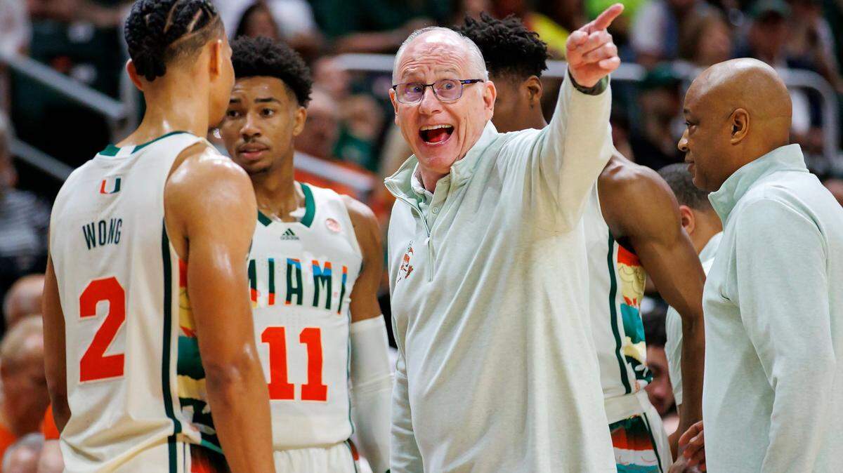 Miami Hurricanes head coach Jim Larrañaga, 73, says he will continue to coach the team “as long as the University of Miami would like me to be their head coach.”