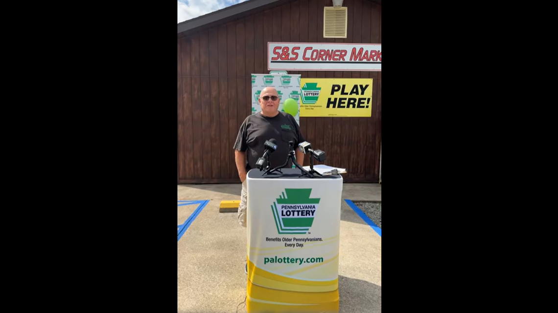 Don Goulding Sr. won a $1.06 million jackpot, officials said.