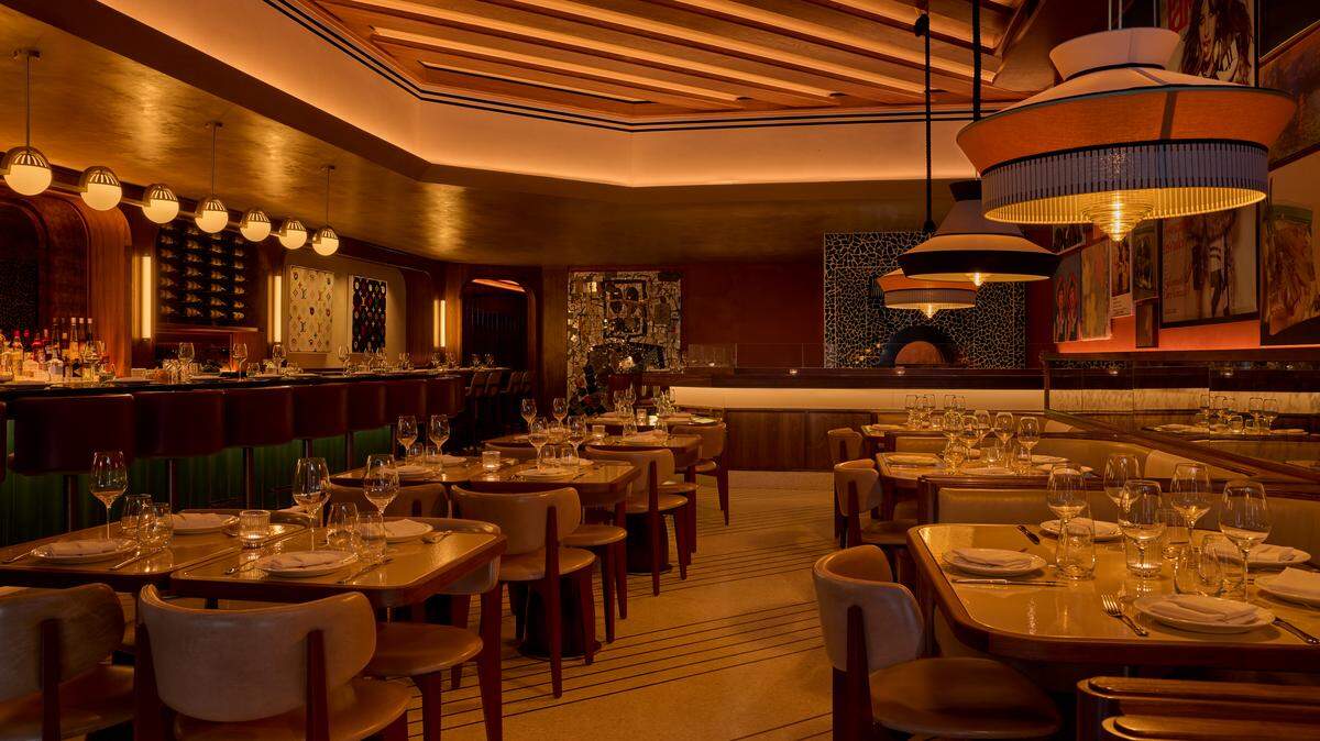 The dining room at Le Specialità in the Design District