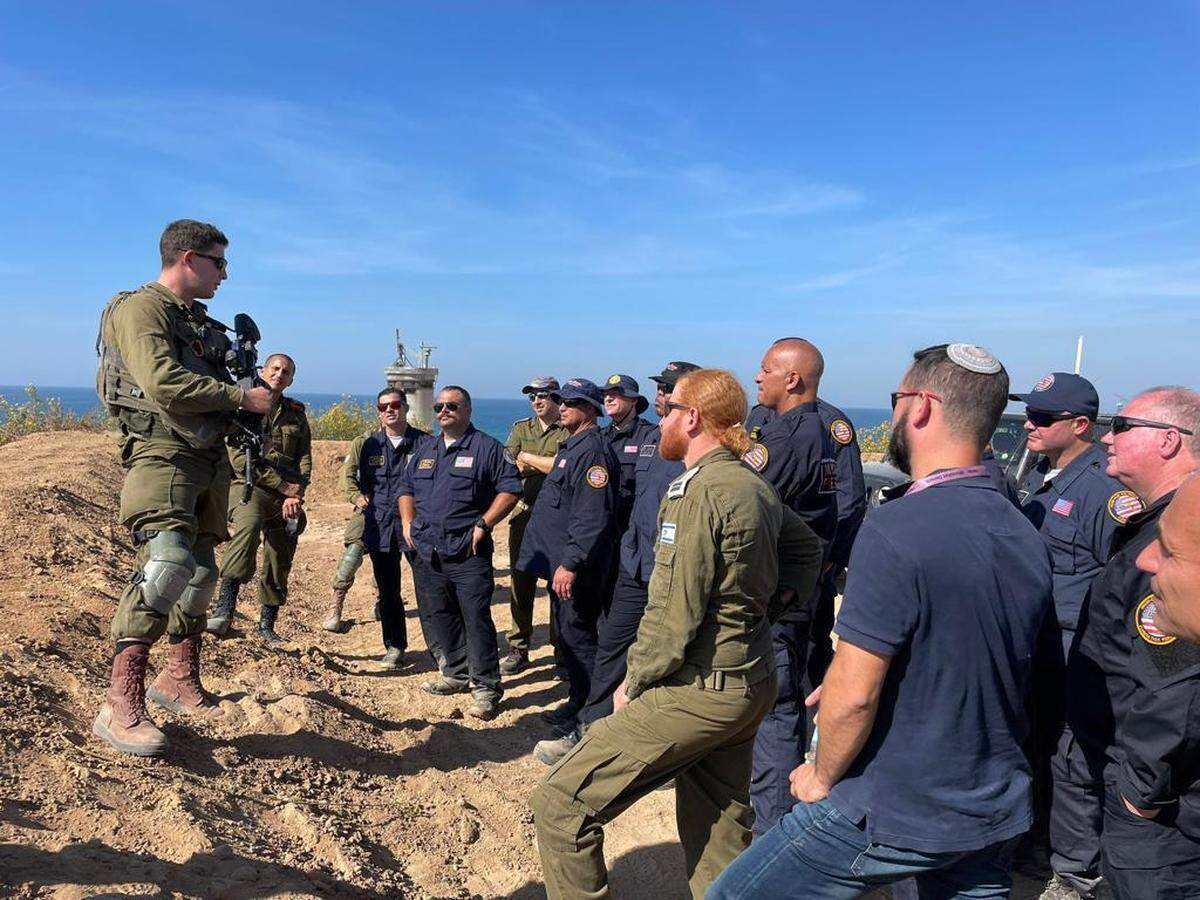 Rescuers from Florida Task Force 1 visit Israel to train with the country’s search and rescue team in early November 2021.