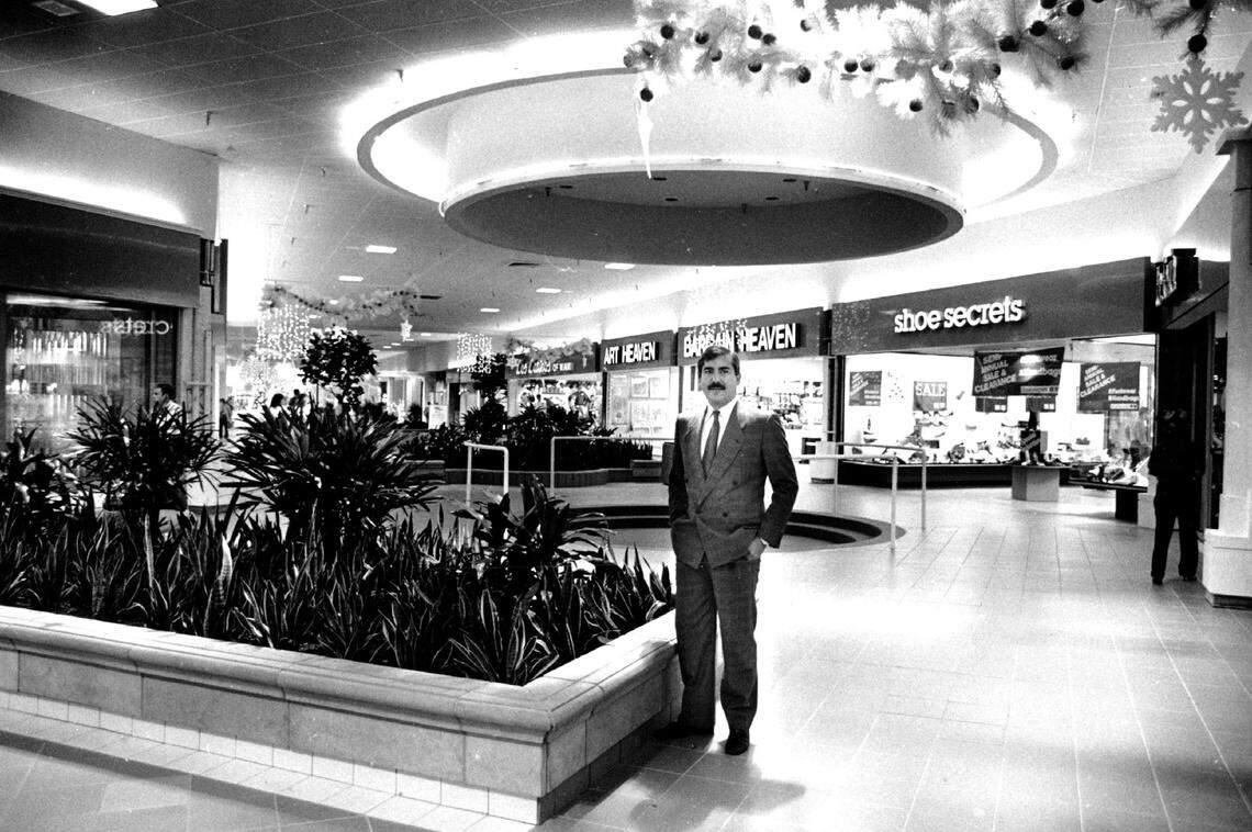 Al Dias, then general Manager of the Mall of the Americas, in a file photo circa 1987 when the former Midway Mall had a refurbishing under new owners. A new ceiling, floor tiles and plants were part of the $25 million renovation in June 1987.