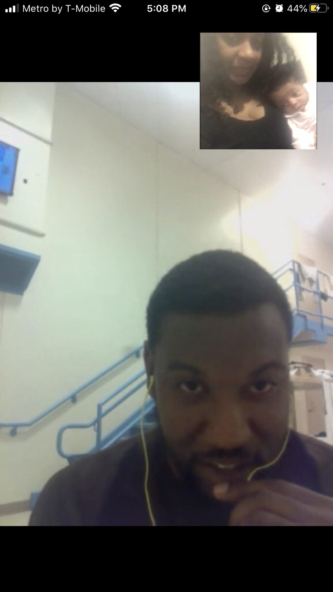 Stephane Etienne sees his daughter on video from a U.S. immigration detention center, where he’s tested positive for COVID-19 and is slated to be deported to Haiti on May 11, 2020.