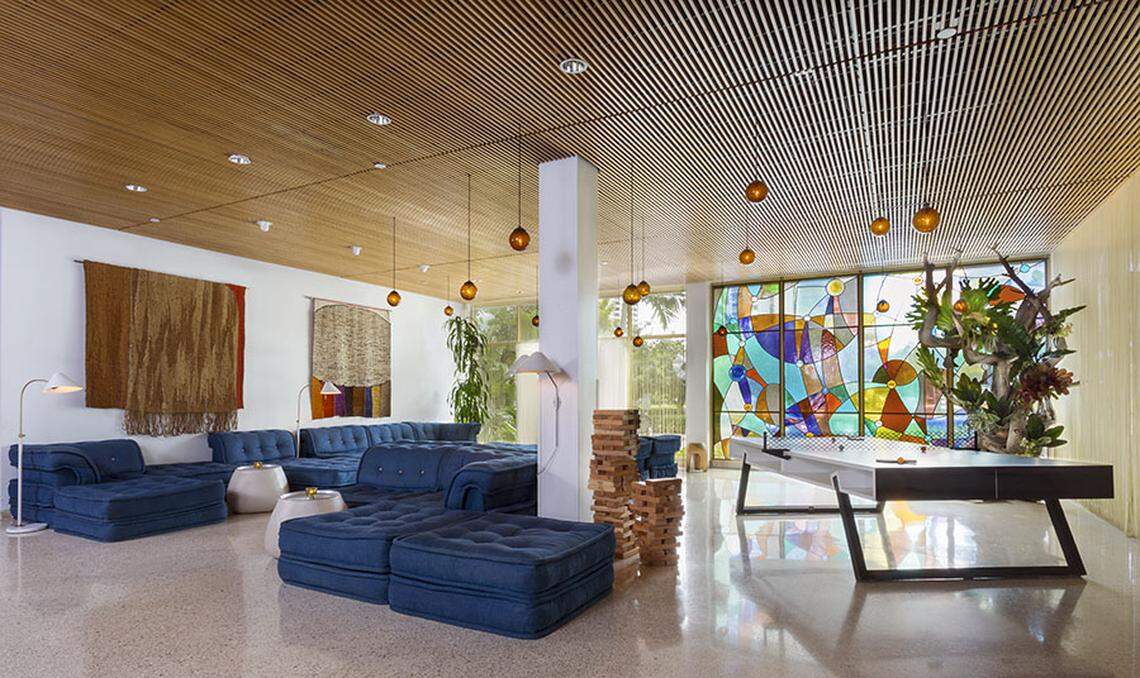 The lobby at The Standard.