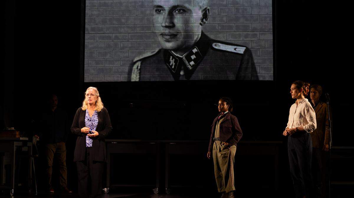 Barbara Pitts McAdams as Judy Cohen is another researcher caught up in questions after an photo album is received by the U.S. Holocaust Museum in “Here There Are Blueberries.”