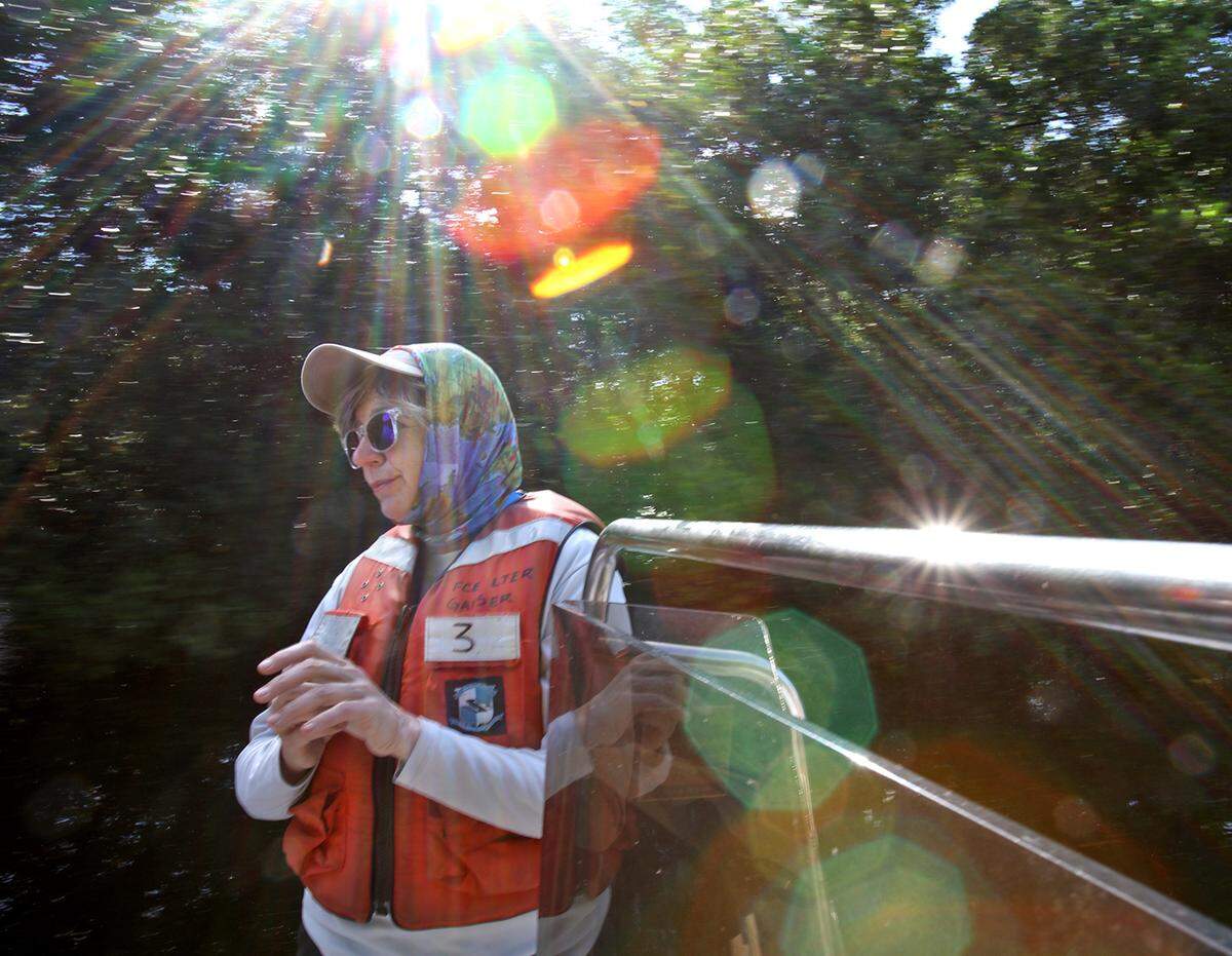 Everglades National Park: Dr. Evelyn Gaiser the George M. Barley, Jr. Endowed Scholars Chair at Florida International University talks about her research as she heads out to a research area in a mangrove forest off of Shark River in Everglades National Park.